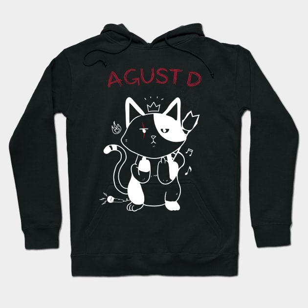 Agust D BTS Suga Min Yoongi CAT Hoodie by WacalacaW